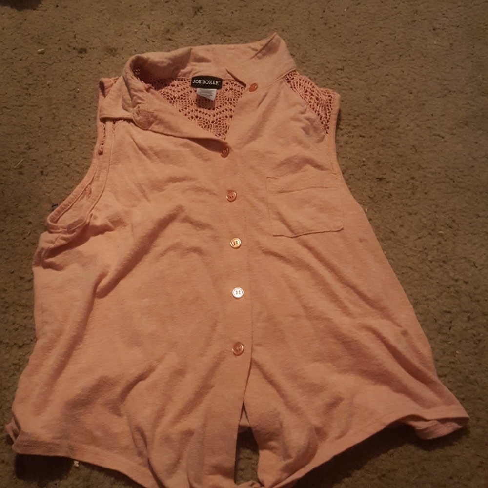 Coral summer tank top